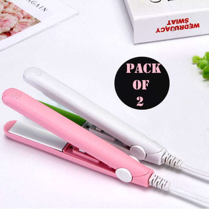 Pack Of 2 Best Quality Mini Portable Hair Straighteners