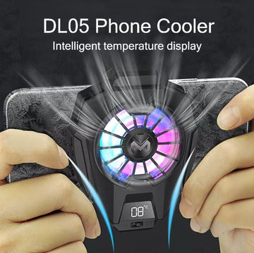 MEMO DL05 Instant Heat Dissipation Phone Cooling Radiator Fan With Temperature Display