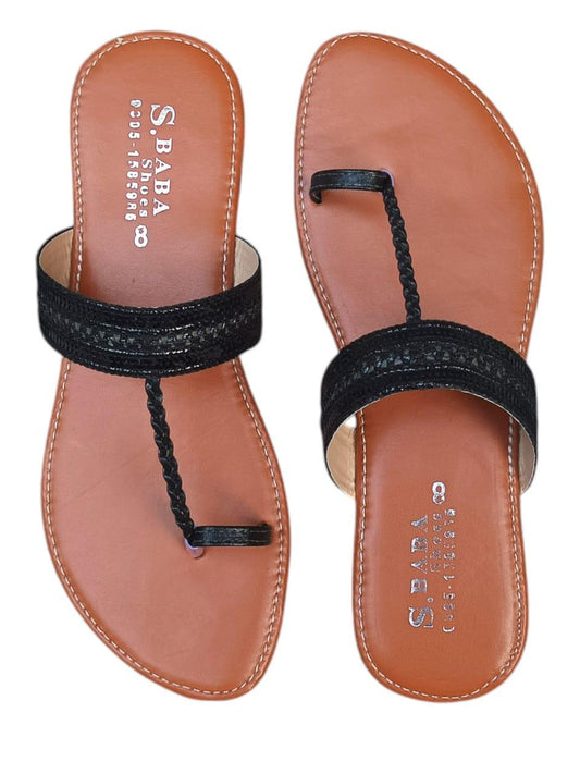 Stylish Women's PU Leather Kolhapuri Chappals