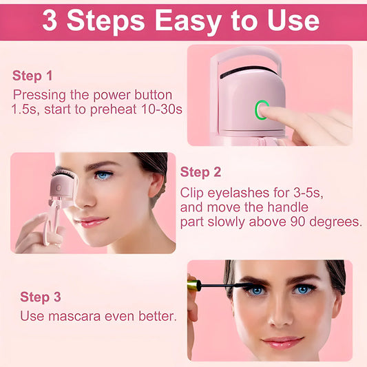 Compact and Rechargeable Mini Electric Eyelash Curler