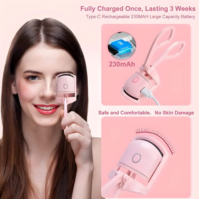 Compact and Rechargeable Mini Electric Eyelash Curler