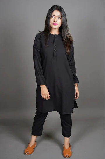 Ladies Black Salwar Kameez Ready To Wear