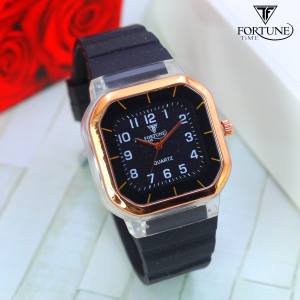 Time Worth Addidas Strap Square Wristwatches For Boys